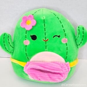 MARITZA 🌵 Cactus w Pink Fanny Pack & Flower Original Squishmallow ☆ NWT ☆